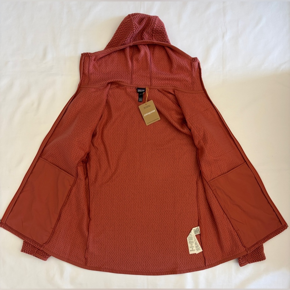 Patagonia R1 Air Full-Zip Hoody Women's Size L POTTERS RED - Picture 5 of 10